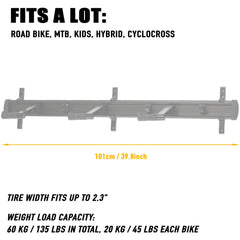 CyclingDeal installed in garage saving floor space and improving organization