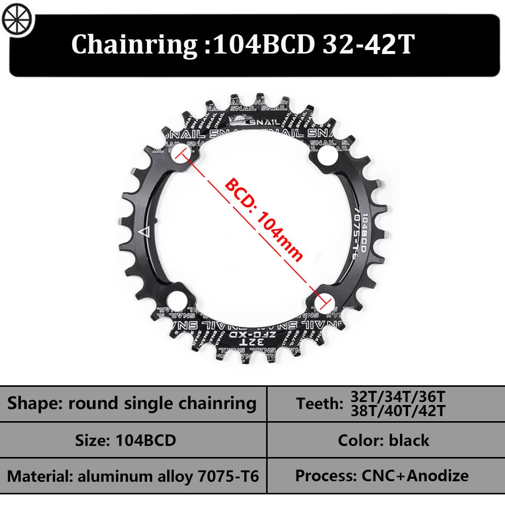 Cyclon crankset side profile with scale reference, helps confirm fit and size