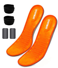 CYCYHEAT front packaging showing heated insole kit and benefits