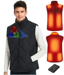 CYCYHEAT front view showing quilted vest and slim profile for lightweight warmth