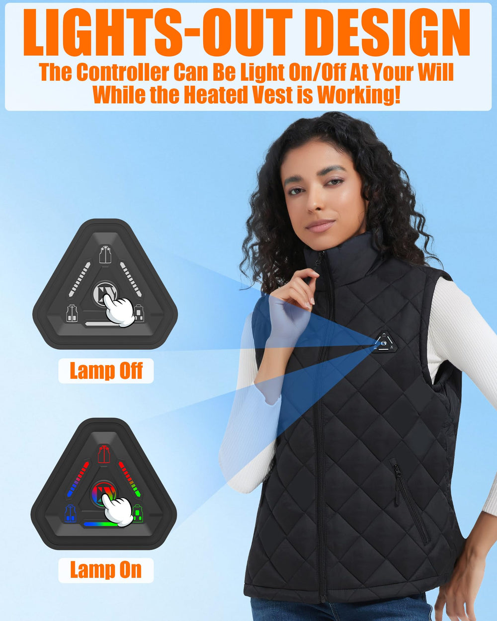 CYCYHEAT vest on model for scale and fit guidance