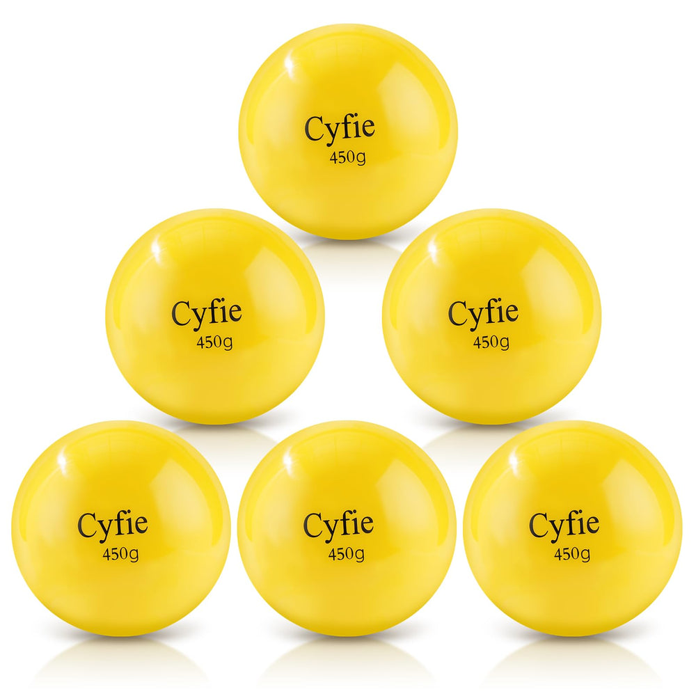 Cyfie front pack view showing six weighted baseballs for focused swing training
