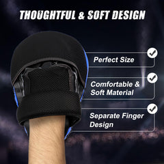 Cyfie hand fit with Velcro adjustment demonstrating secure customized fit