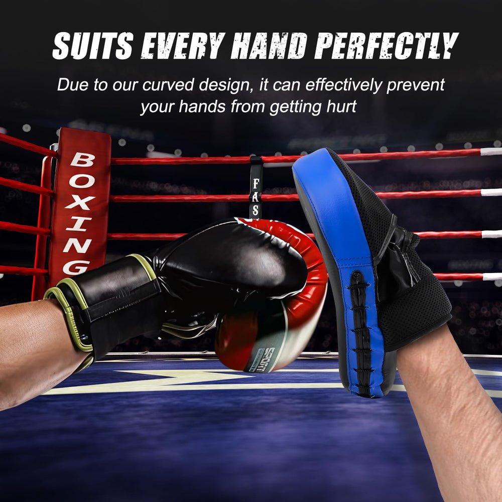 Cyfie punch mitt curved design improving target alignment and comfort