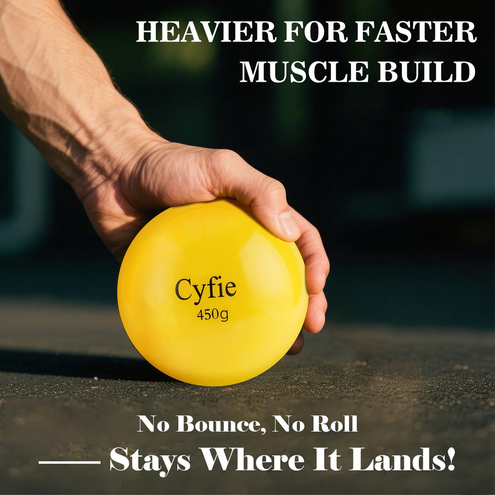 Cyfie single weighted baseball close-up highlighting durable shell and consistent feel
