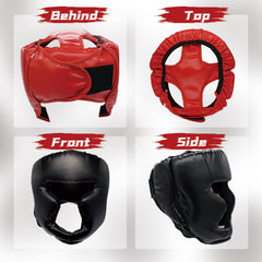 Cyiwniao headgear front profile highlighting padded coverage for confident sparring
