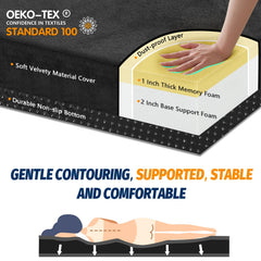 CYMULA closeup of memory foam texture highlighting contouring comfort