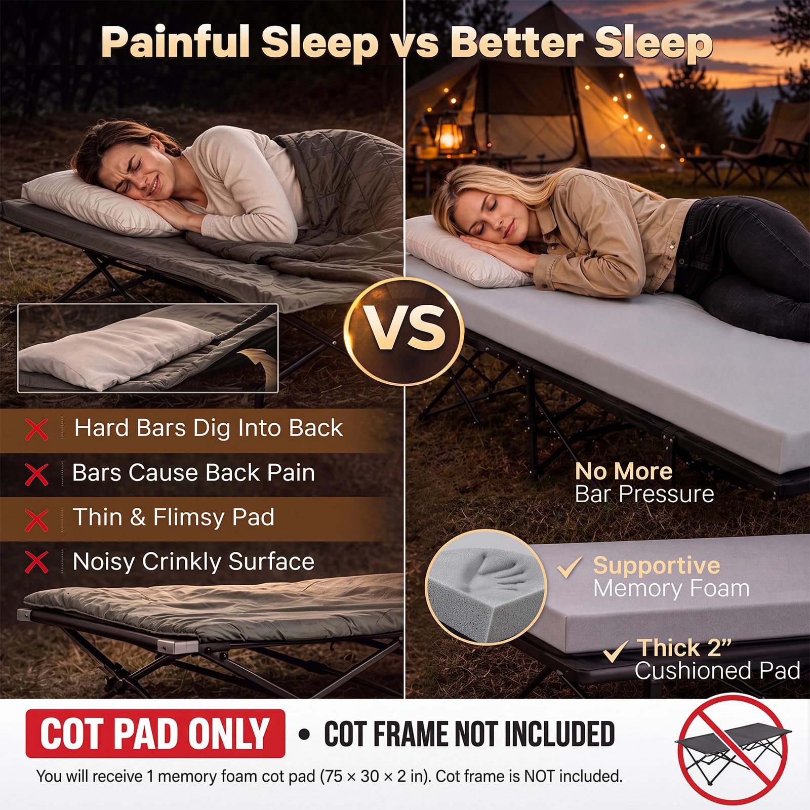 CYMULA foam texture close-up illustrating soft contouring comfort