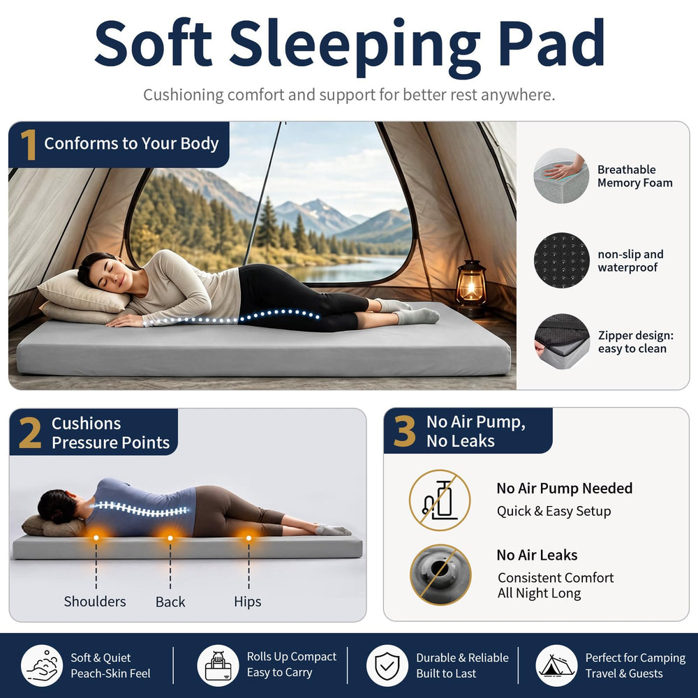 CYMULA rolled pad secured with straps for compact travel convenience