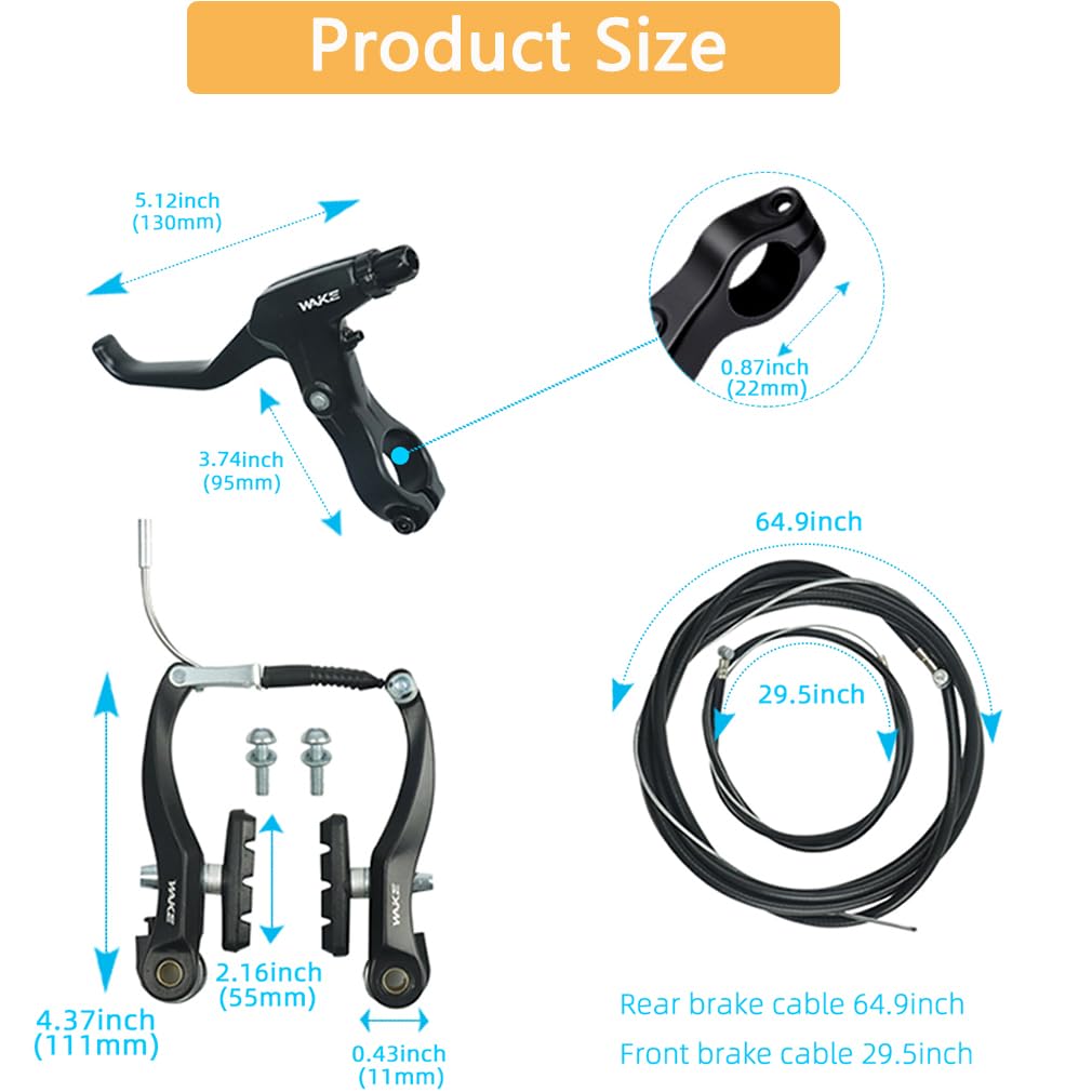 CYSKY brake levers closeup showing clamp and ergonomics for control