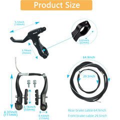 CYSKY brake levers closeup showing clamp and ergonomics for control