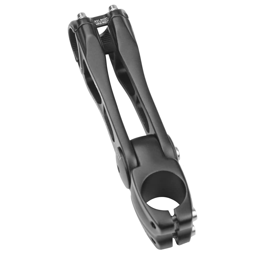 CYSKY stem next to ruler size comparison showing 145mm reach for control