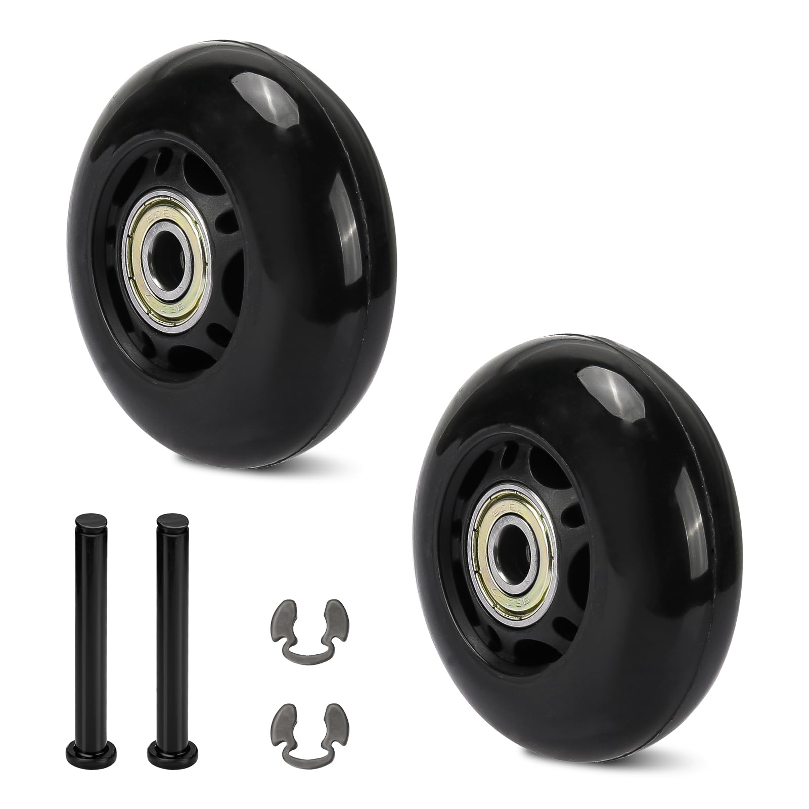 Czarixa front wheel assembly on Pelican iM case showing restored mobility