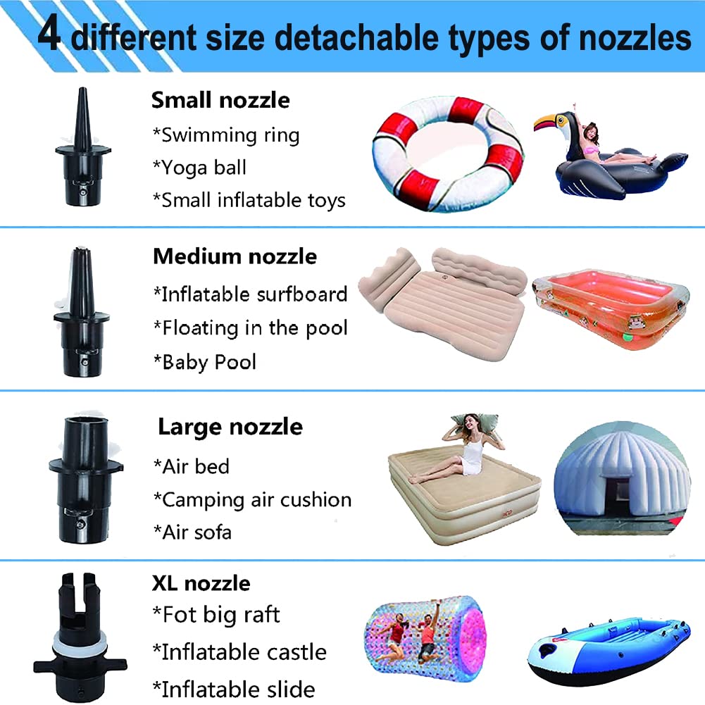 CZGBRO set of four nozzles and adapters for versatile valve compatibility