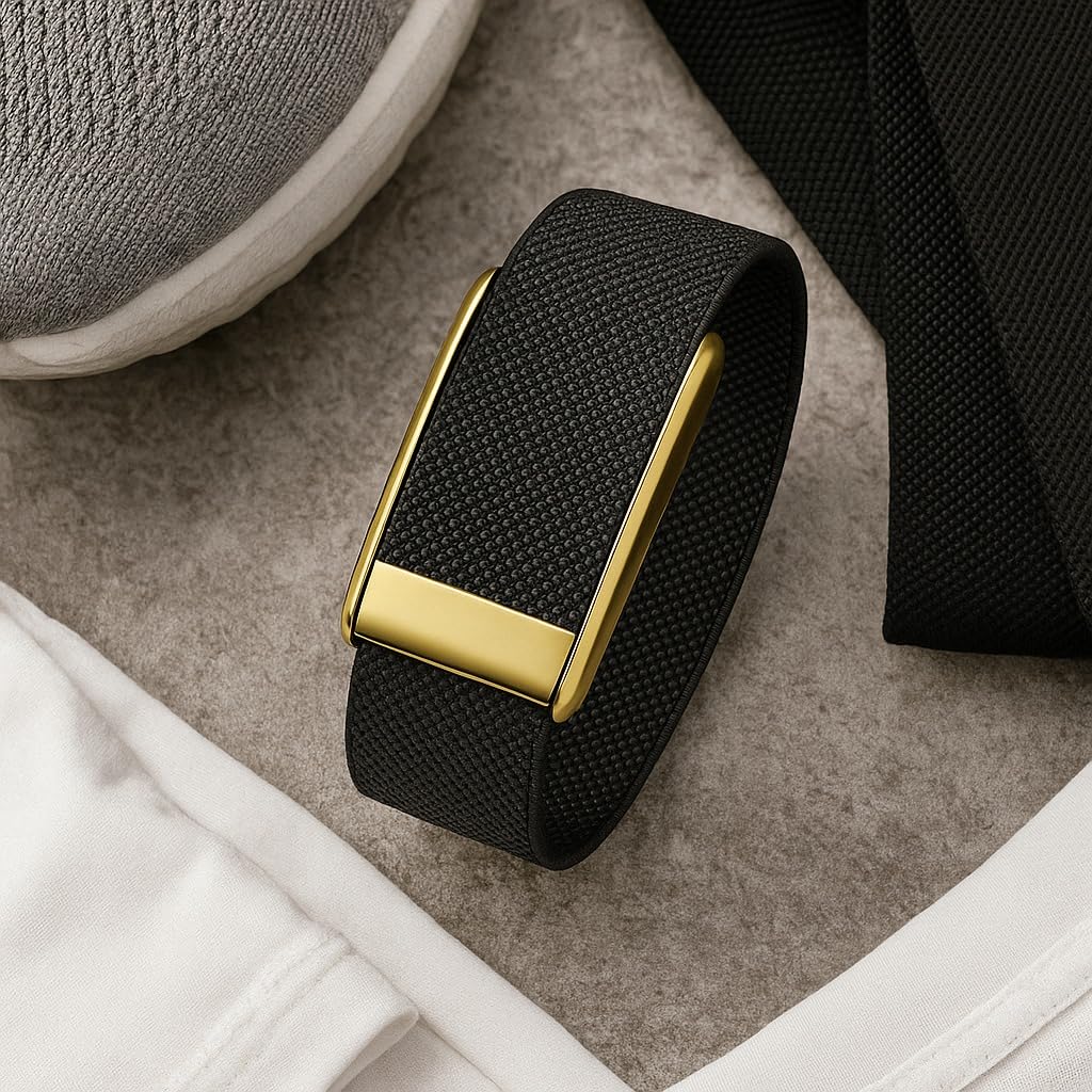 DADO metal buckle detail on strap showing durable clasp and precise adjustments