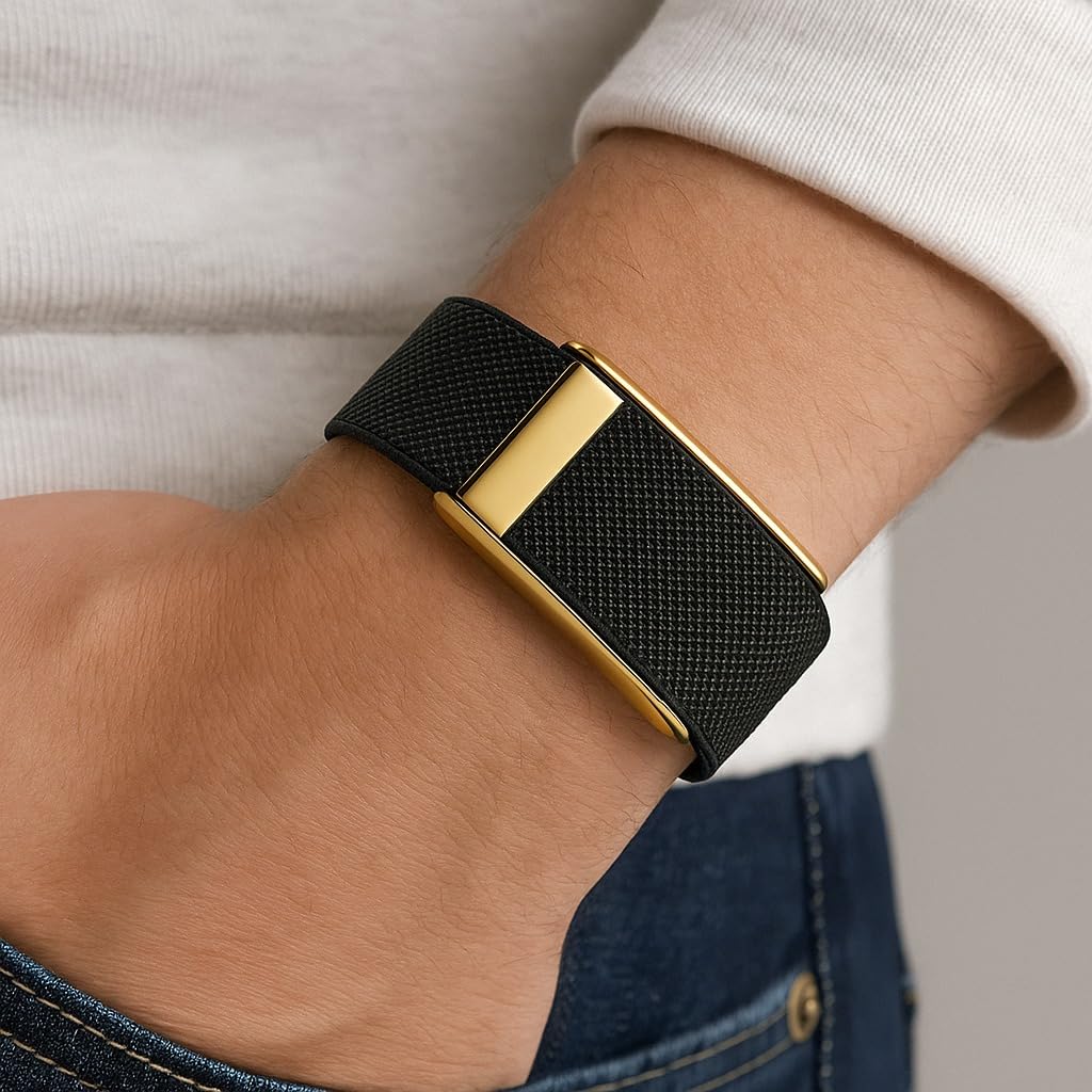 DADO worn on wrist during workout showing stable fit and reliable tracking