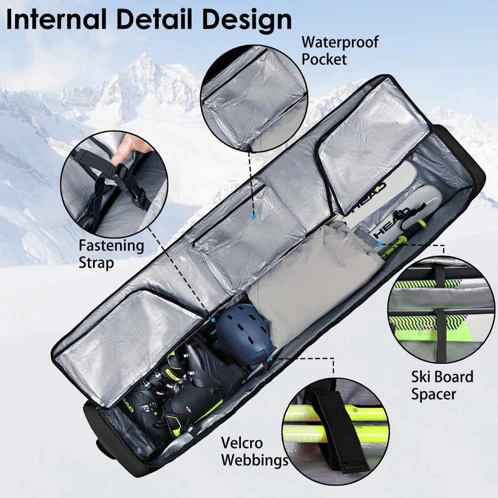 DAFISKY closeup of thick foam padding and waterproof lining protecting equipment