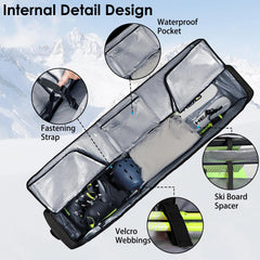 DAFISKY closeup of thick foam padding and waterproof lining protecting equipment