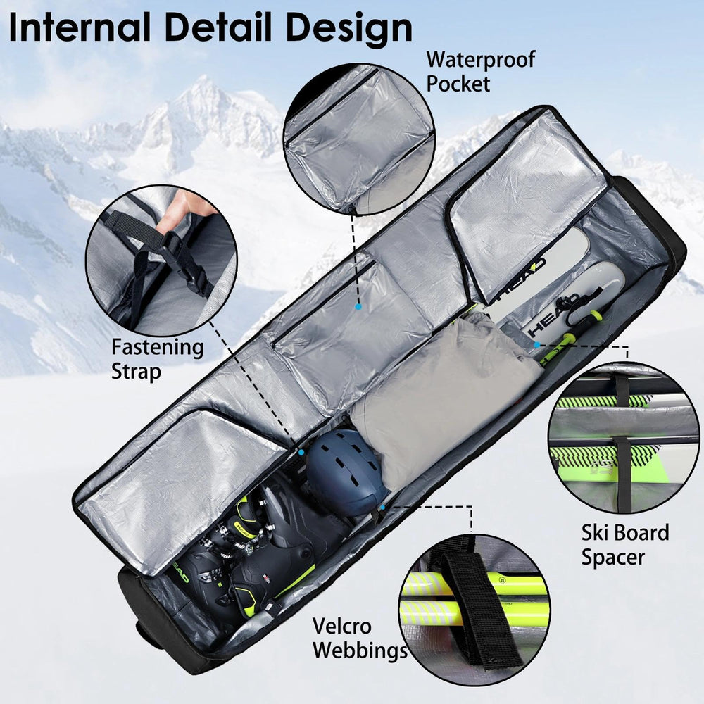 DAFISKY close-up of thick foam padding protecting bindings and edges for impact resistance