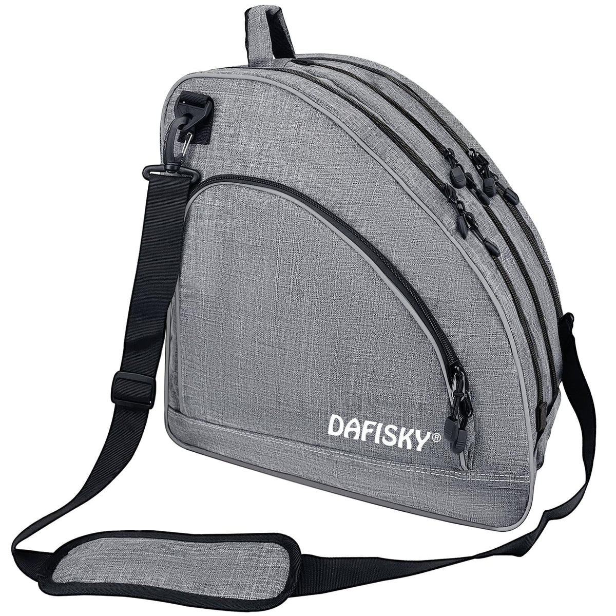 DAFISKY skate bag front view showing roomy storage and durable build