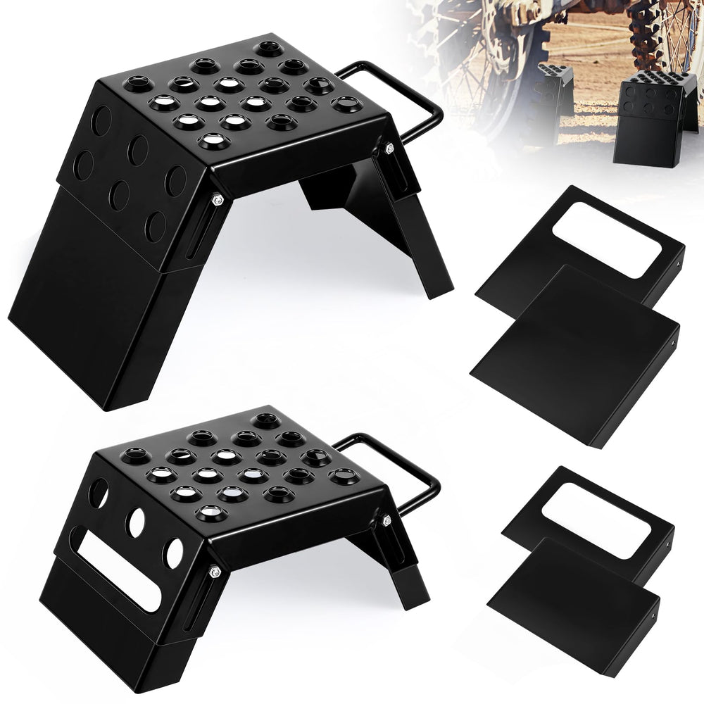 DaisyInner front view of black starting blocks showing sturdy platform for confident starts