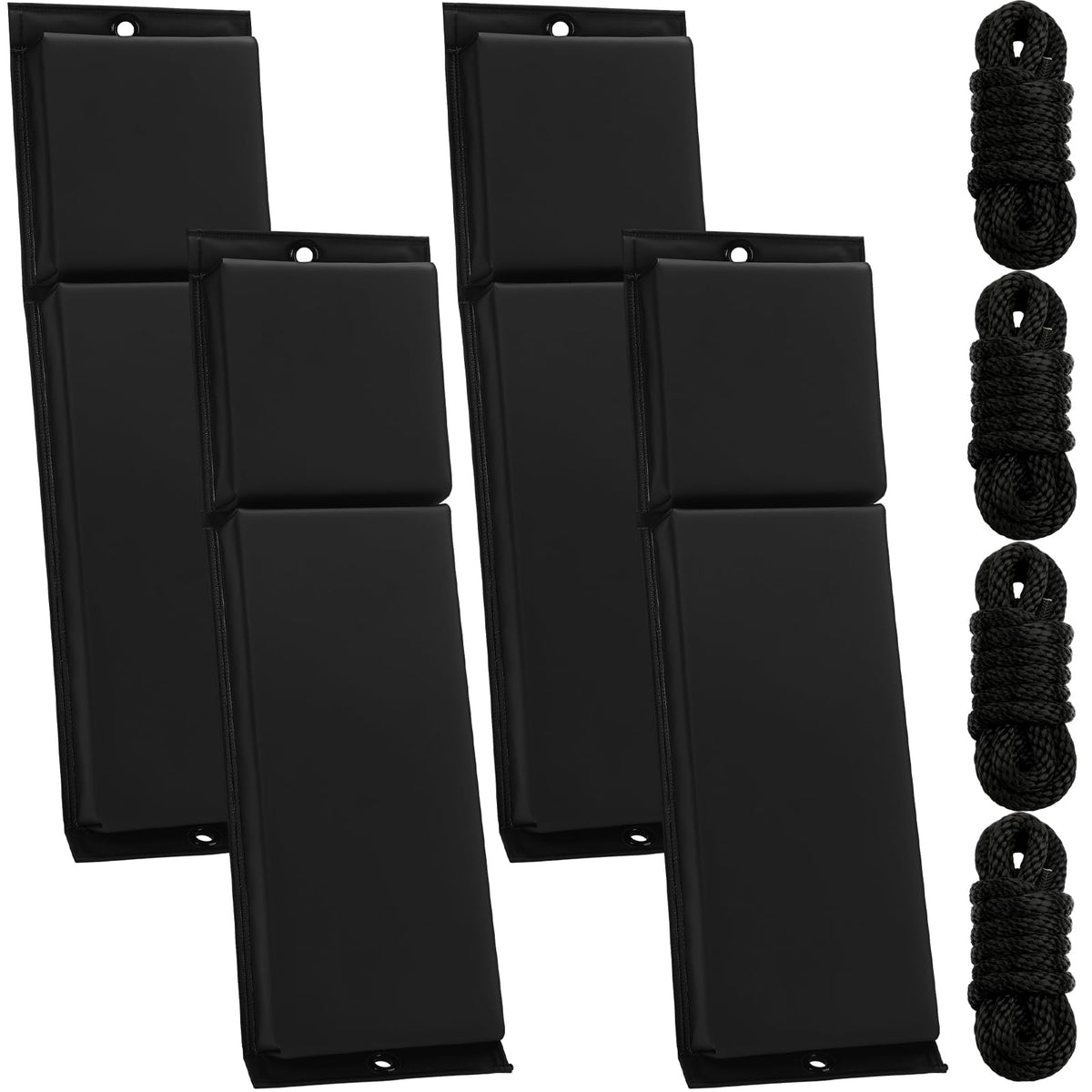 DaisyInner front view of four black fenders showing complete protection set
