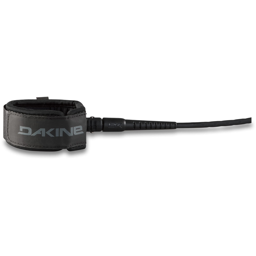 Dakine ankle cuff close-up with molded neoprene and hydrophobic webbing benefit