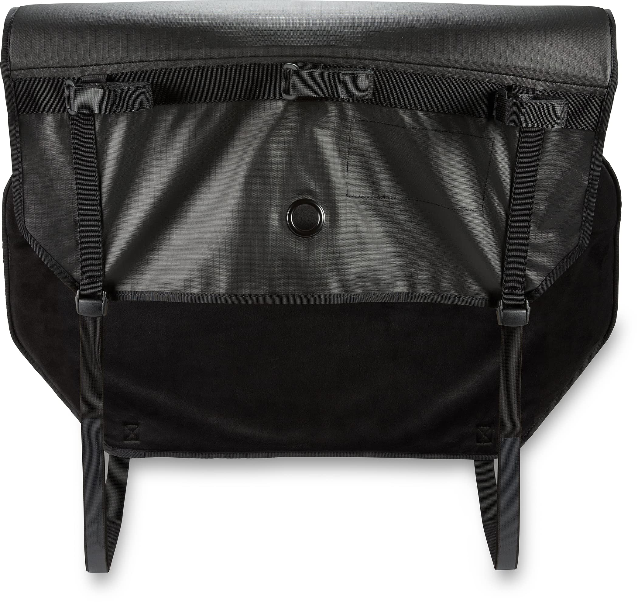 Dakine close-up of padding and stitching protecting bike frames