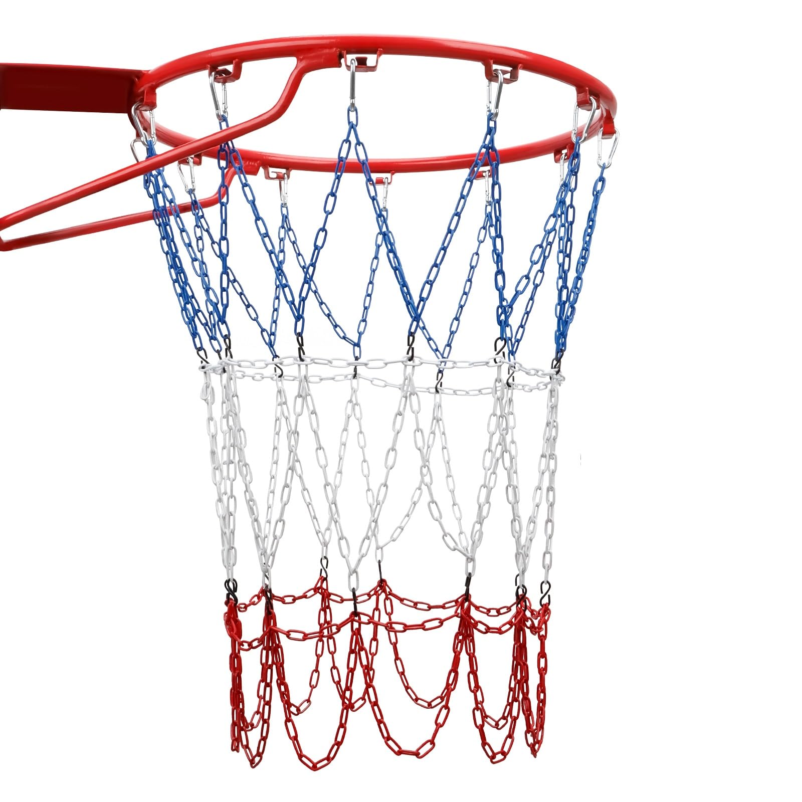 Dakzhou front view of colorful chain net showing durable finish and appeal