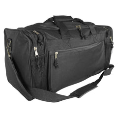DALIX front view of 20 inch duffle bag showing organized compartments and color