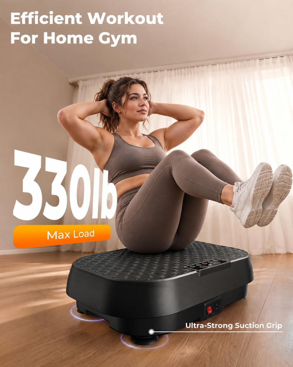 Damkee plate in use with person doing squats for added muscle activation benefit