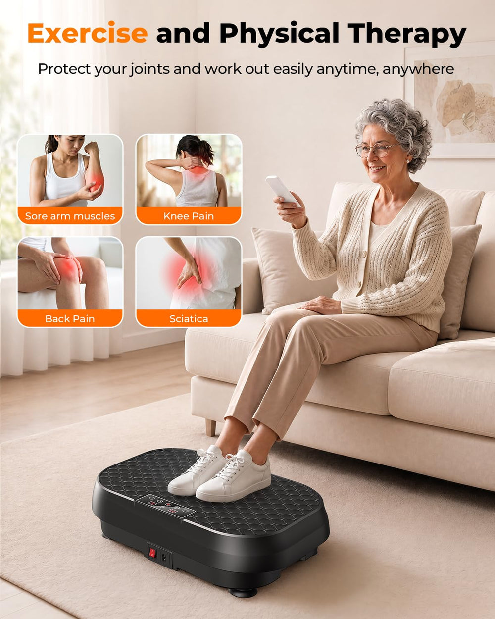 Damkee plate used with resistance bands to expand exercise options benefit