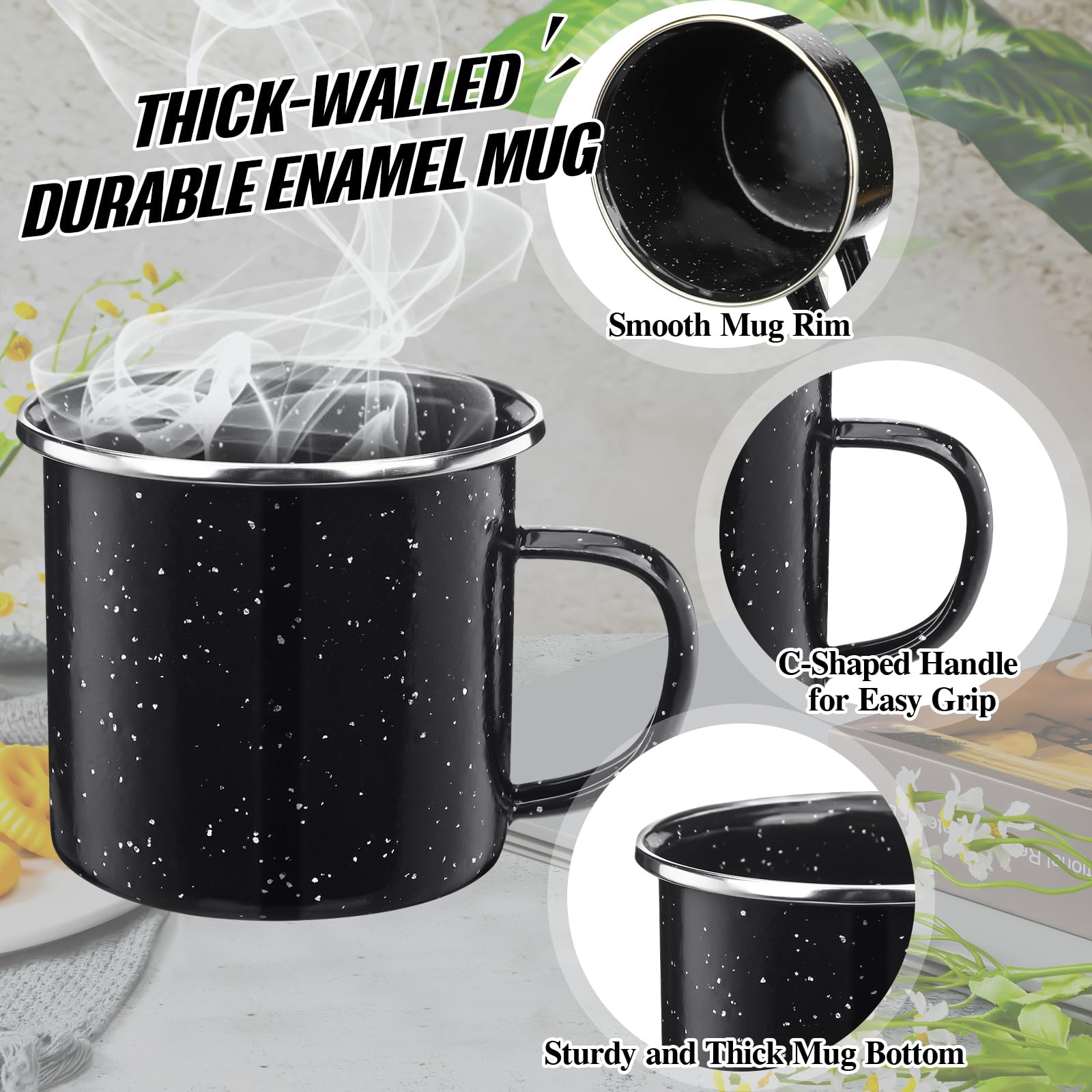 Dandat mug in outdoor camping scene showing portability and practical use