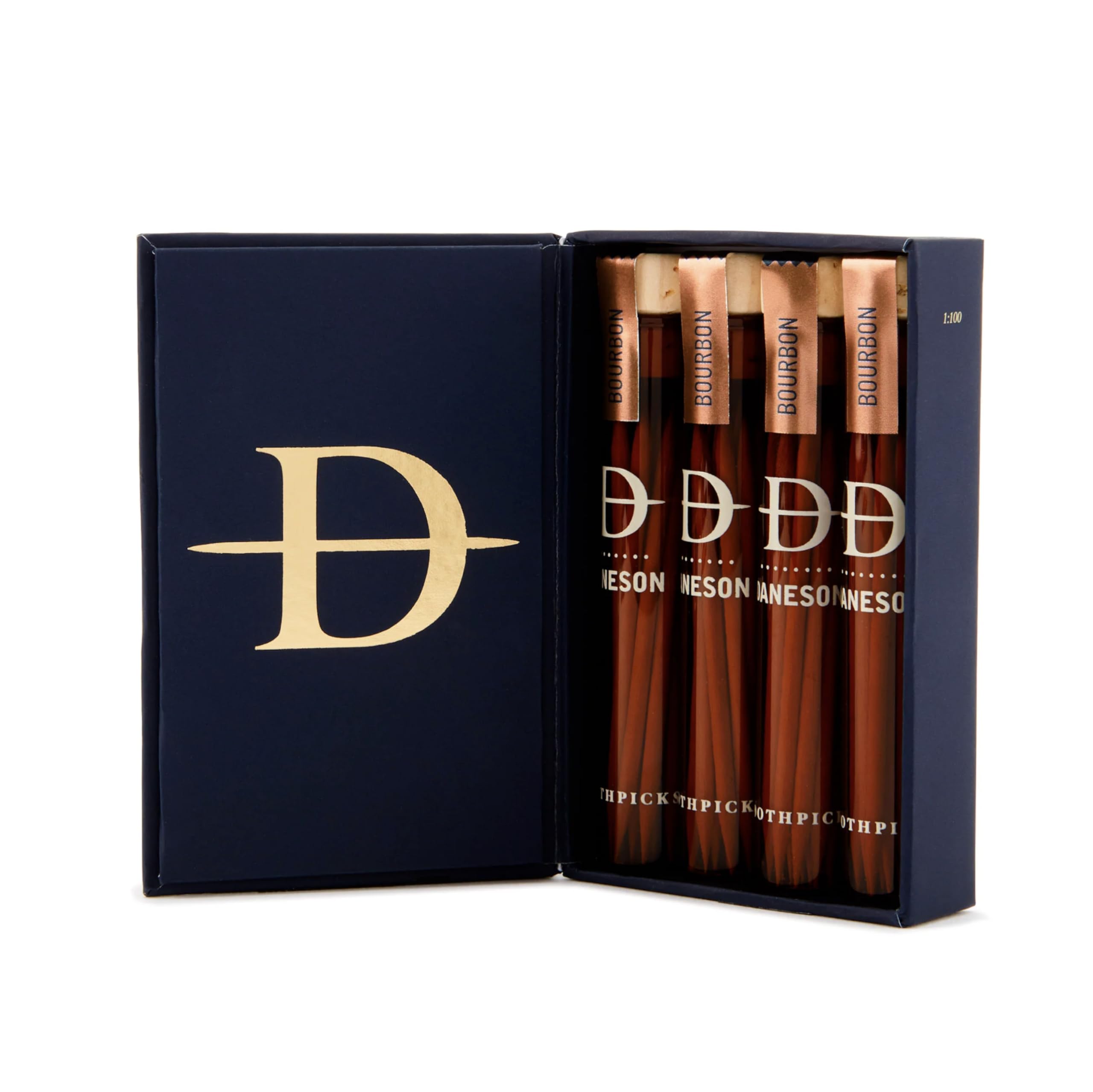 Daneson front packaging showing four magnetic bottles and elegant card-stock design benefit portability