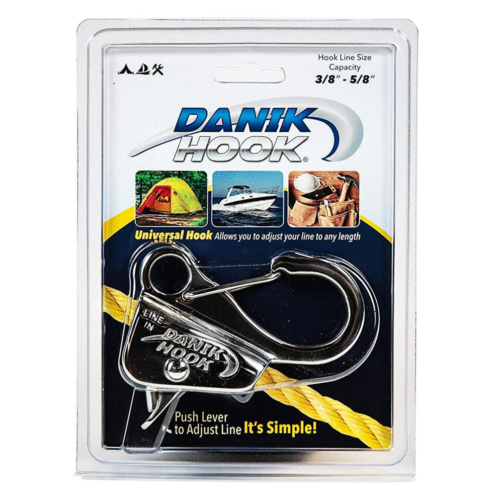 Danik Hook attached to boat anchor line holding position, Danik Hook reliable marine anchoring