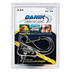 Danik Hook attached to boat anchor line holding position, Danik Hook reliable marine anchoring
