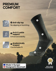 DANISH ENDURANCE cushioned sole detail showing anti-blister padding benefit