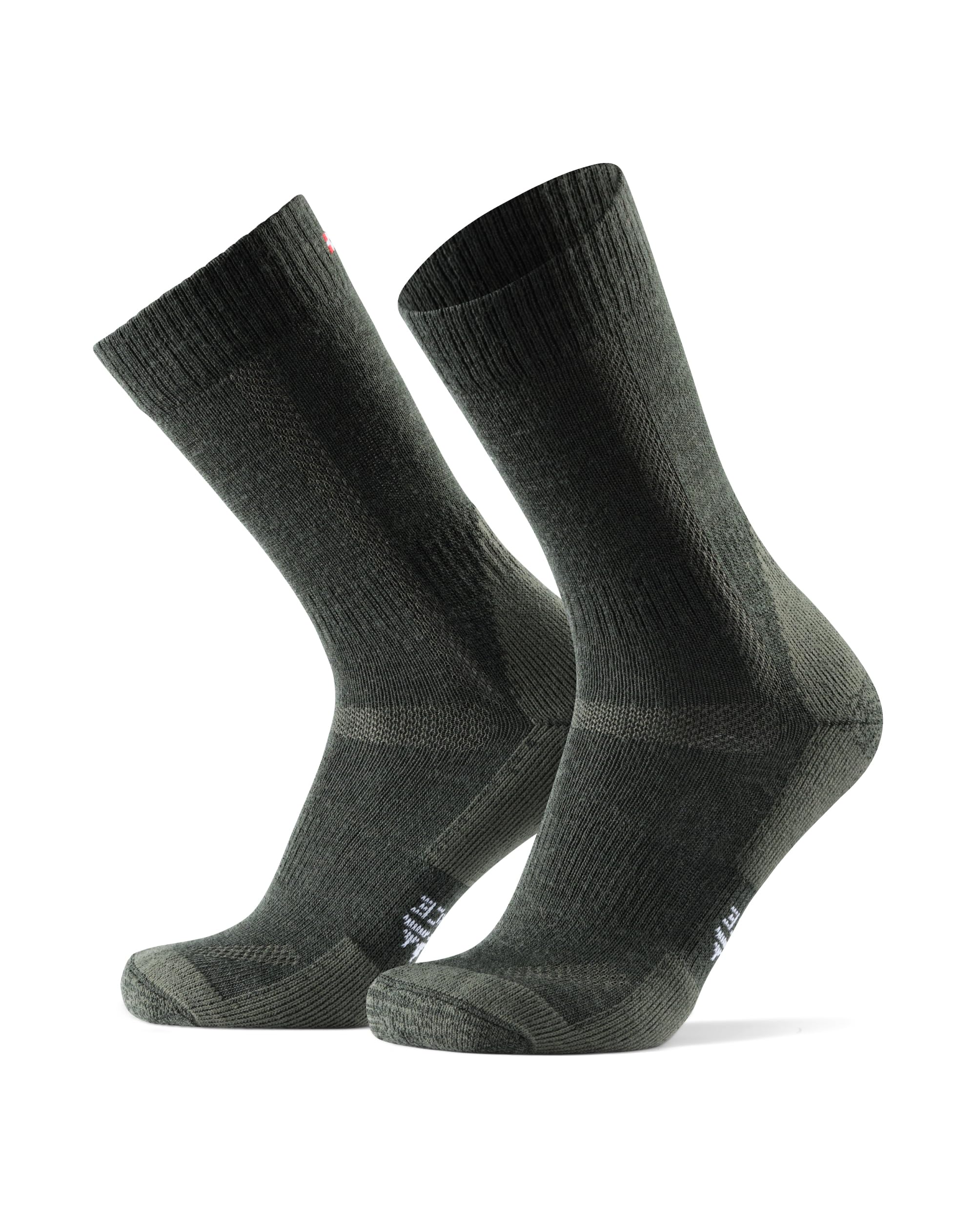 DANISH ENDURANCE forest green front view showing thick thermal fit and comfort