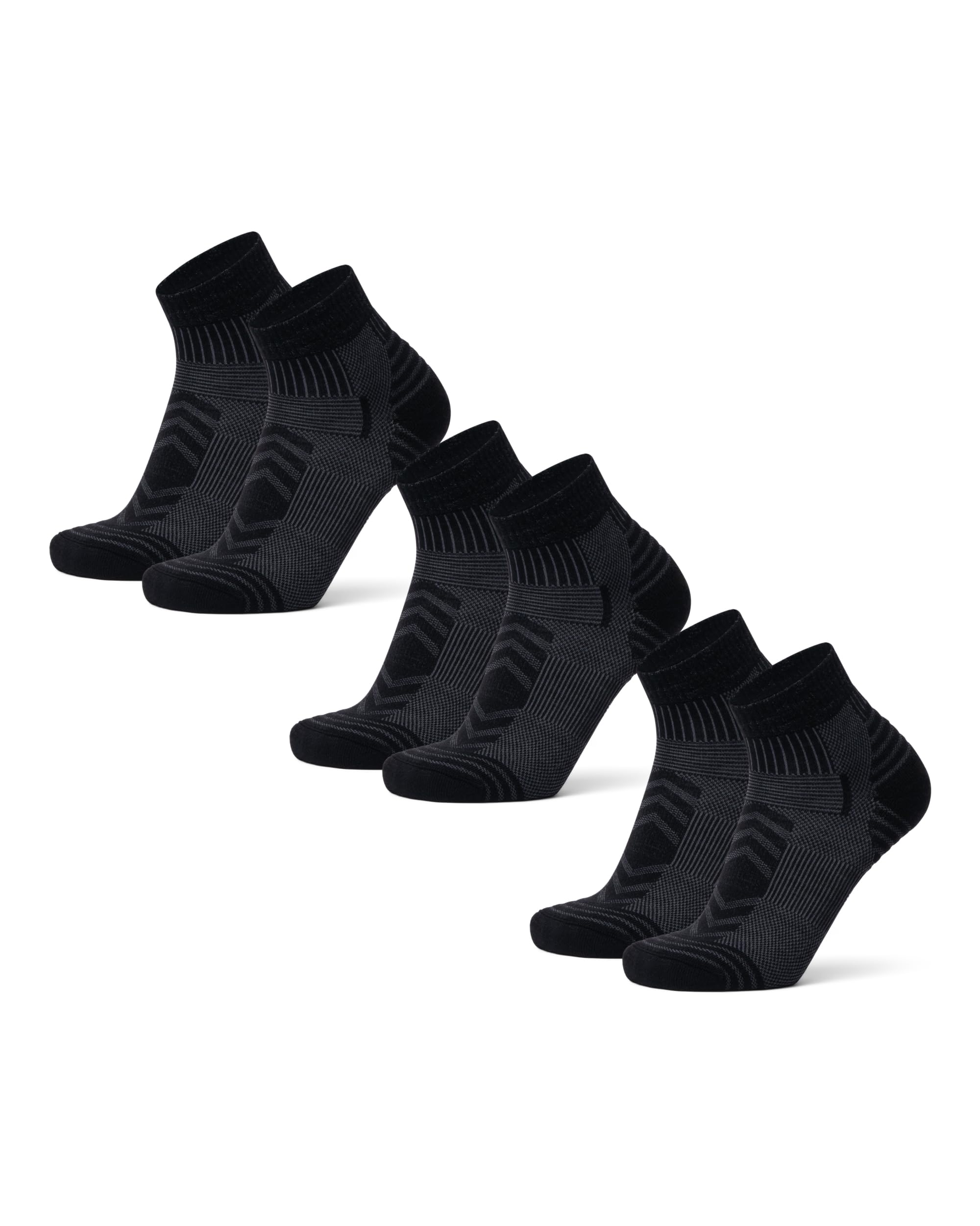 DANISH ENDURANCE front pack view showing black low-cut 3-pack and compact packaging benefit