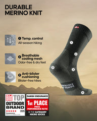 DANISH ENDURANCE merino knit close-up highlighting breathable wool texture