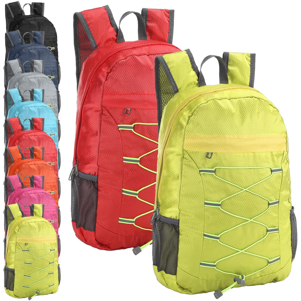Dansydaisy group wearing backpacks on a hike showing color variety and lightweight comfort
