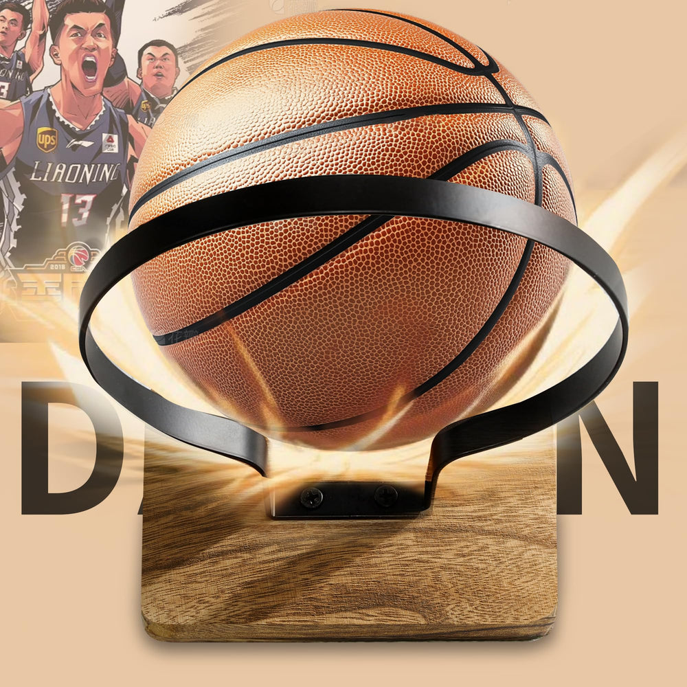 Daoun scale comparison with a basketball to show correct fit and dimensions