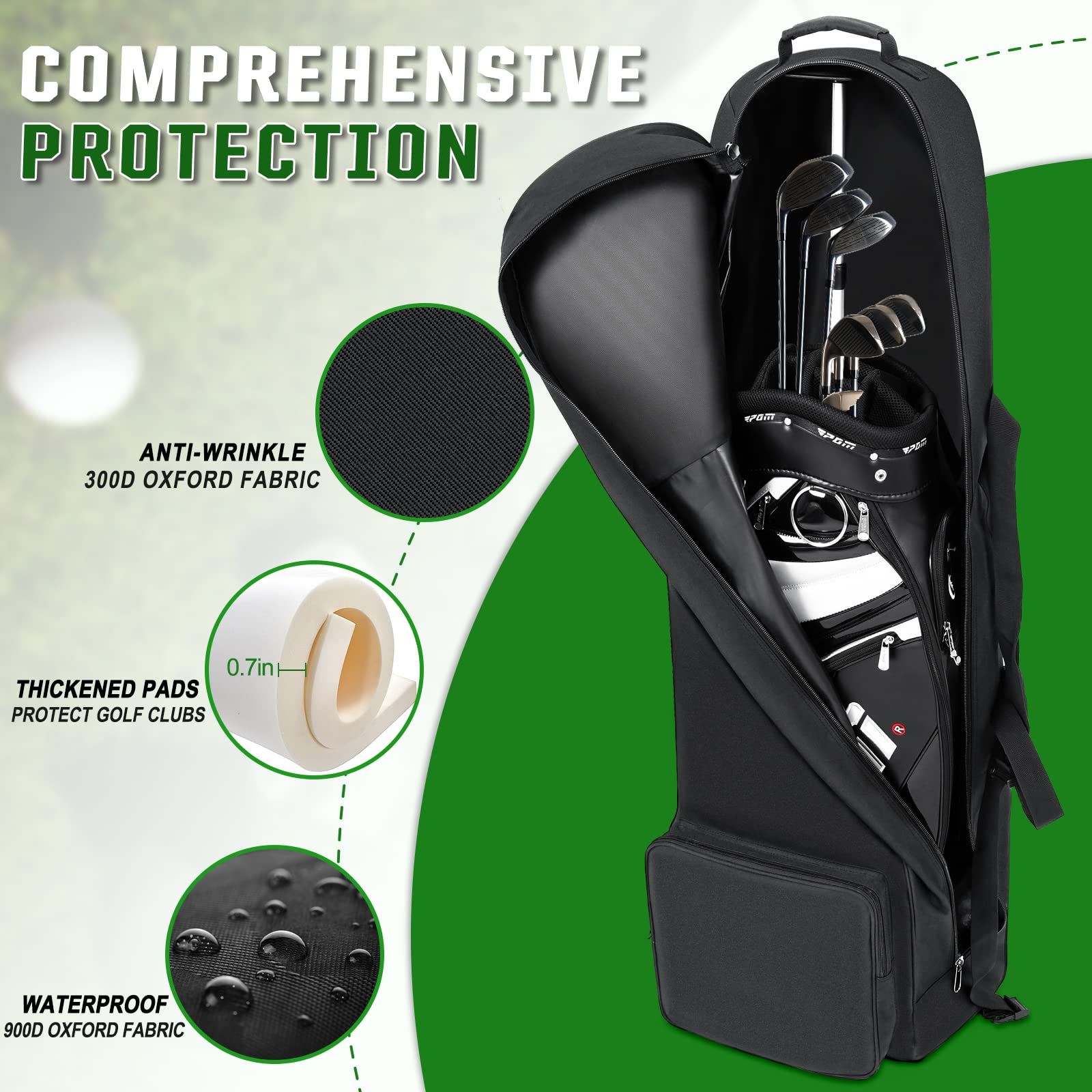 DAREKUKU adjustable shoulder strap and carry handle for easy transport