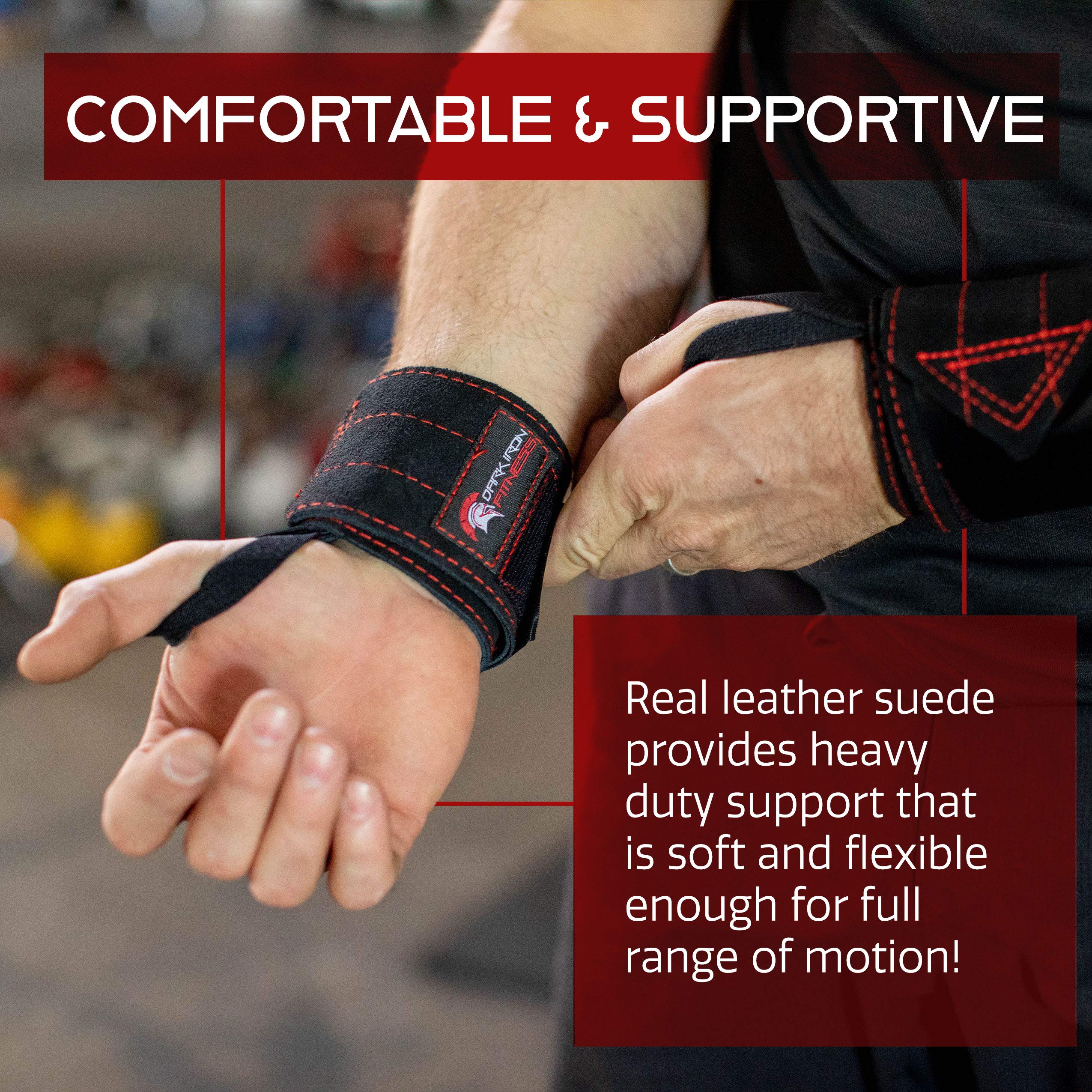 Dark Iron Fitness suede texture close-up highlighting superior bar grip