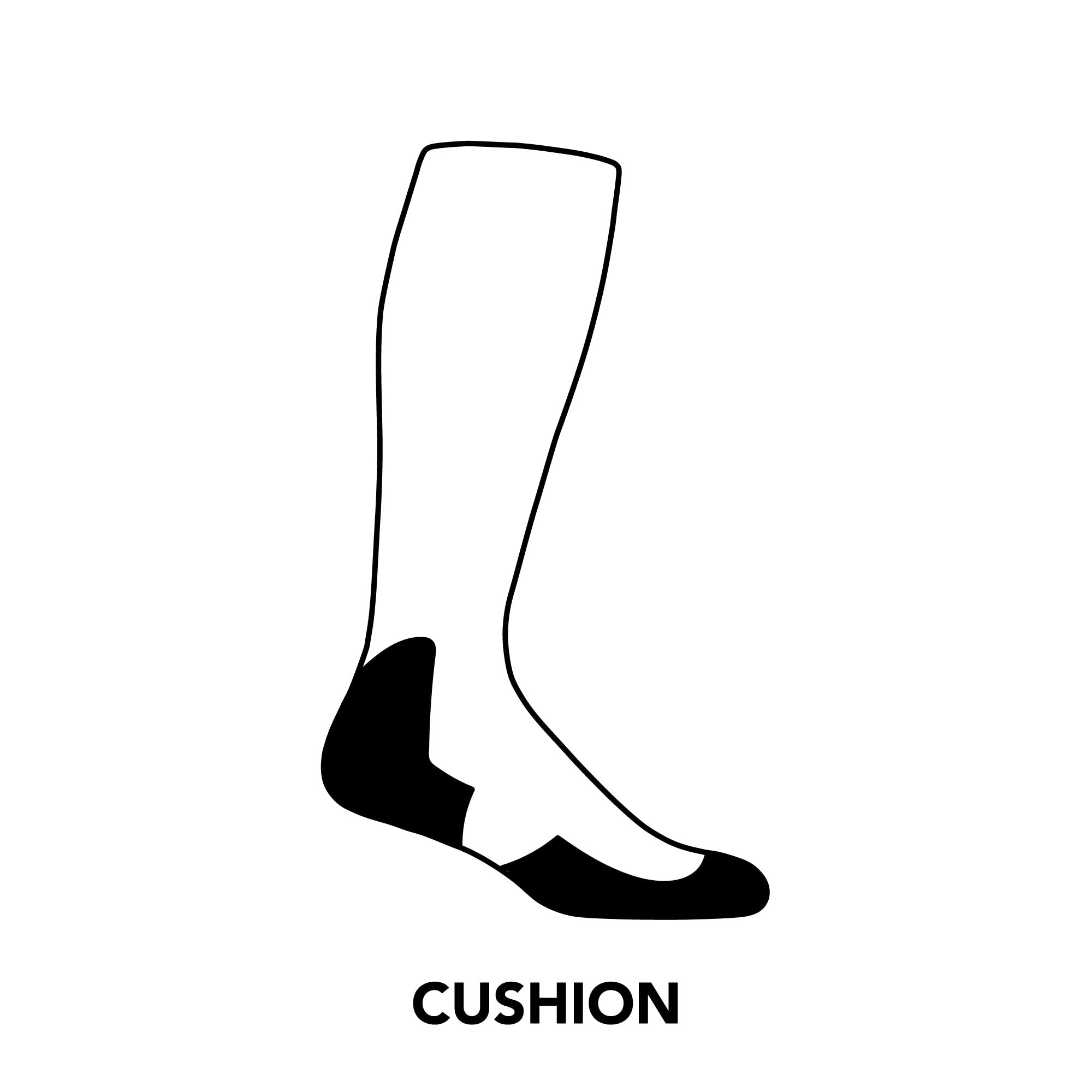 Darn Tough sole cushion detail showing padded comfort and shock absorption