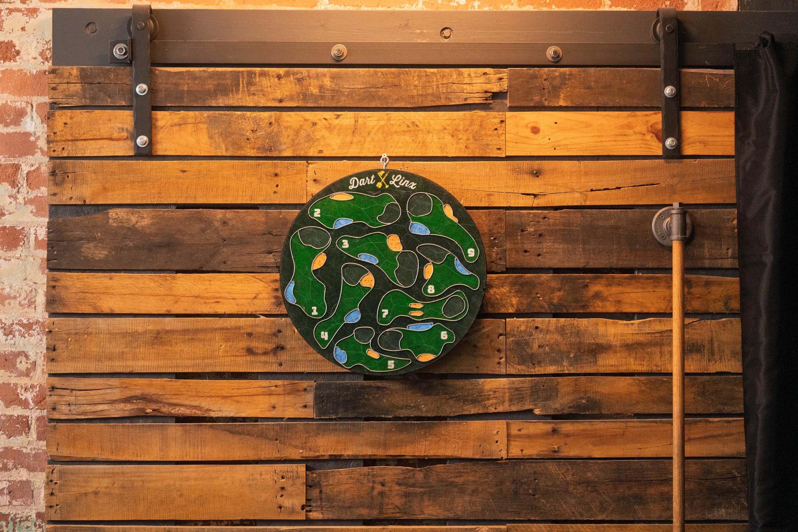 Dart Linx displayed in a man cave showing decorative and social benefit