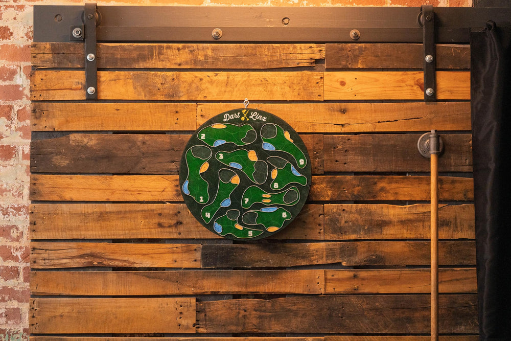 Dart Linx displayed in a man cave showing decorative and social benefit