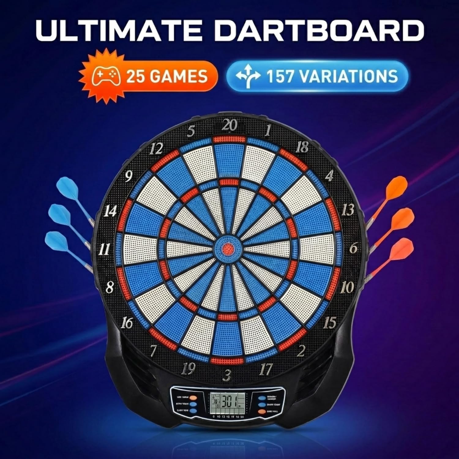 DartVibe close-up of target surface minimizing bounce-outs for accurate play