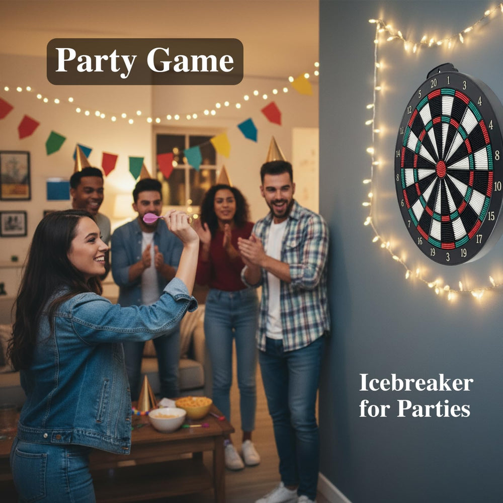 DartVibe tabletop setup in office showing quick-break entertainment