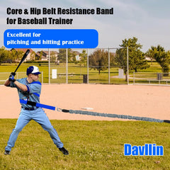 Davllin resistance band stretched to show durable material and reliable tension